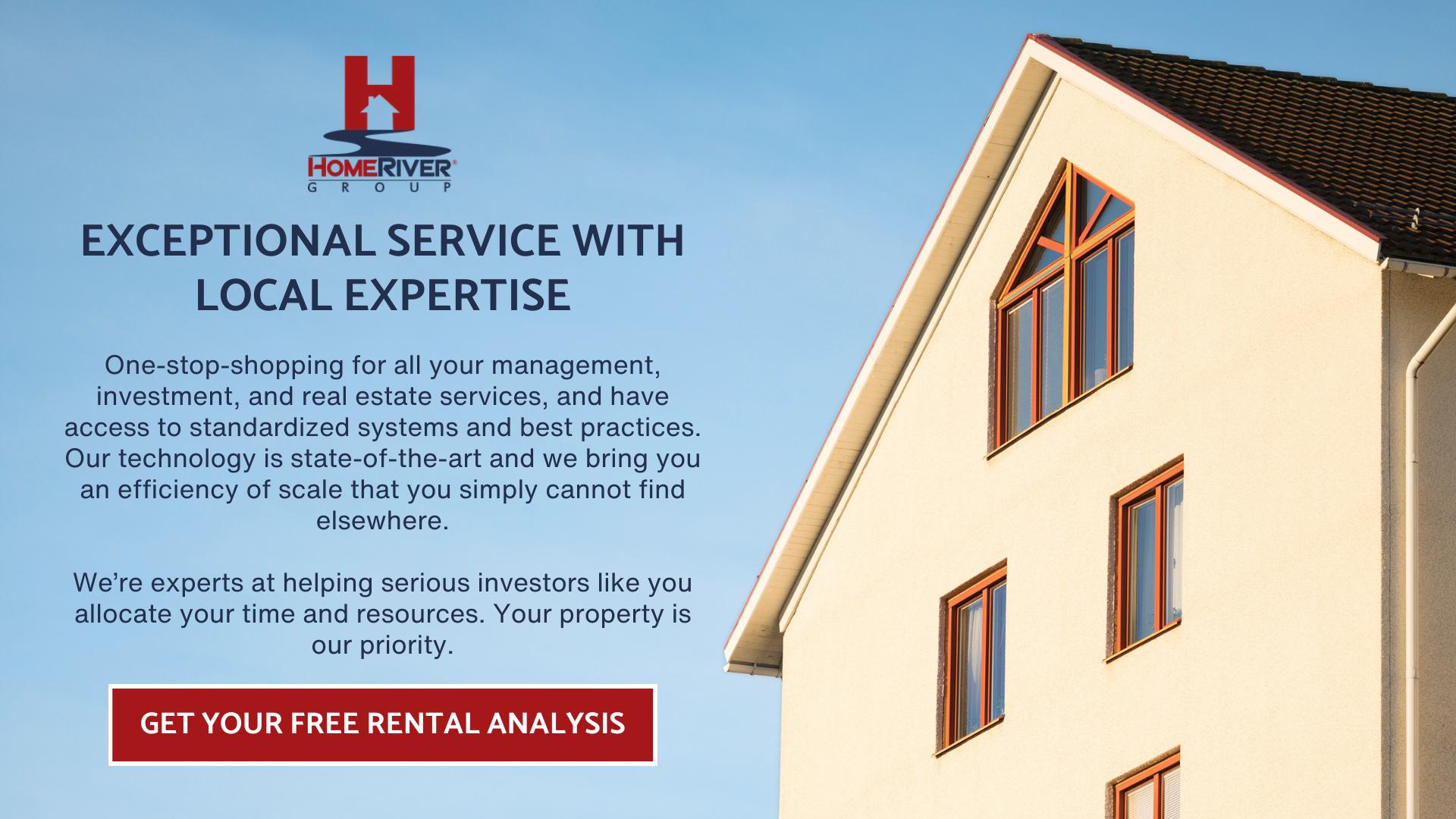 Get your free rental analysis with HomeRiver Group property management services